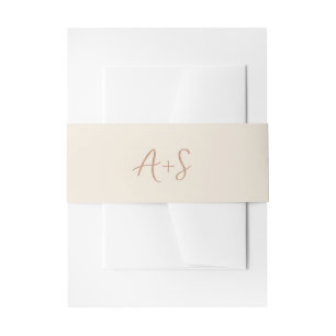 Bandeau De Faire-part Antonia Earthy Neutrals Mariage élégant