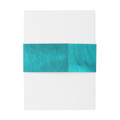 Bandeau De Faire-part Aqua Elegance Turquoise & Turquoise Mariage Aquare (Dos Example)