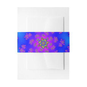 Bandeau De Faire-part Aqua Floral Sprinkings