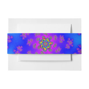 Bandeau De Faire-part Aqua Floral Sprinkings