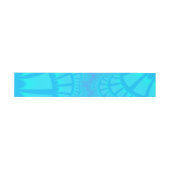 Bandeau De Faire-part Aqua Remix (Plat)