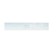 Bandeau De Faire-part Aqua Tides | Mariage aquarelle (Plat)