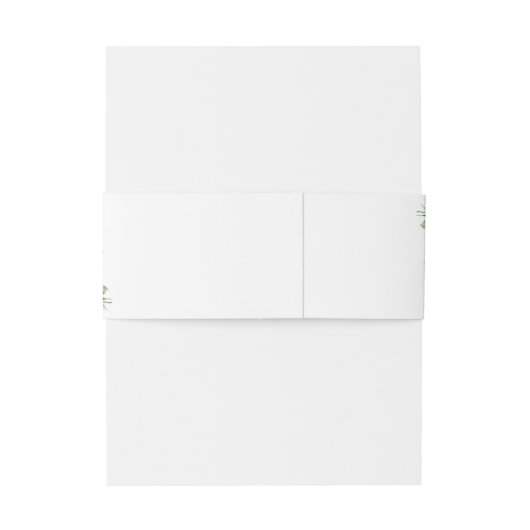 Bandeau De Faire-part Aquarelle À feuillage persistant Pine Cône Mariage (Dos Example)