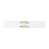 Bandeau De Faire-part Aquarelle blanc Mariage de cadre Floral (Plat)