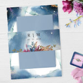 Bandeau De Faire-part Aquarelle bleu Turquoise violet unique