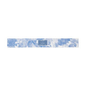 Bandeau De Faire-part Aquarelle bleue Mariage de fleurs botaniques (Plat)