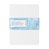 Bandeau De Faire-part Aquarelle bleue Starfish Beach Soap Band Wrap (Dos Example)
