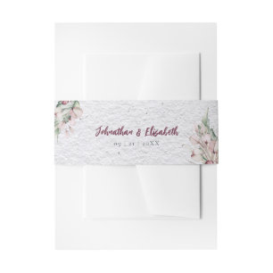Bandeau De Faire-part Aquarelle Boho Floral et Mariage botanique