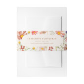 Bandeau De Faire-part Aquarelle Boho mariage Floral (Devant example)