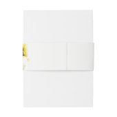 Bandeau De Faire-part Aquarelle Boho minimale Tournesol Mariage rustique (Dos Example)