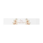 Bandeau De Faire-part Aquarelle Calla Lily & Mariage Rose (Plat)