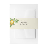 Bandeau De Faire-part Aquarelle Citron Jaune Citrus Russe Mariage (Devant example)