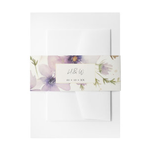 Bandeau De Faire-part Aquarelle cosmos fleurs faire-part de mariage