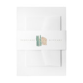 Bandeau De Faire-part Aquarelle Cypress Trees Mariage (Devant example)