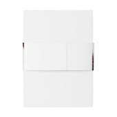 Bandeau De Faire-part Aquarelle de Bourgogne Monogramme Mariage géométri (Dos Example)