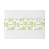 Bandeau De Faire-part Aquarelle de printemps de saule vert (Dos exemple)