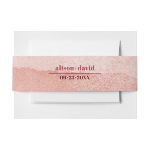 Bandeau De Faire-part Aquarelle dégradé minimaliste mariage japonais