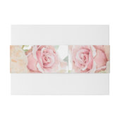 Bandeau De Faire-part Aquarelle d'été Roses rose (Dos exemple)