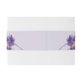 Bandeau De Faire-part Aquarelle dorée Lavande Florale (Dos exemple)