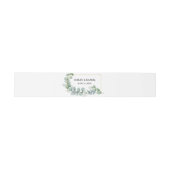Bandeau De Faire-part Aquarelle Eucalyptus Verdure Mariage Gold Frame (Plat)