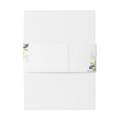 Bandeau De Faire-part Aquarelle Eucalyptus Verdure Monogramme Mariage (Dos Example)