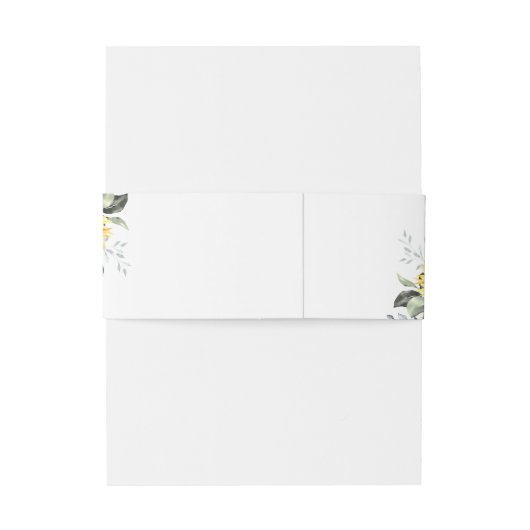 Bandeau De Faire-part Aquarelle Eucalyptus Verdure Monogramme Mariage (Dos Example)