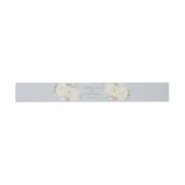 Bandeau De Faire-part Aquarelle fleurs blanches, bleu clair mariage (Plat)