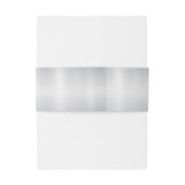 Bandeau De Faire-part Aquarelle Fleurs blanches Cadre doré Argent Turquo (Dos Example)