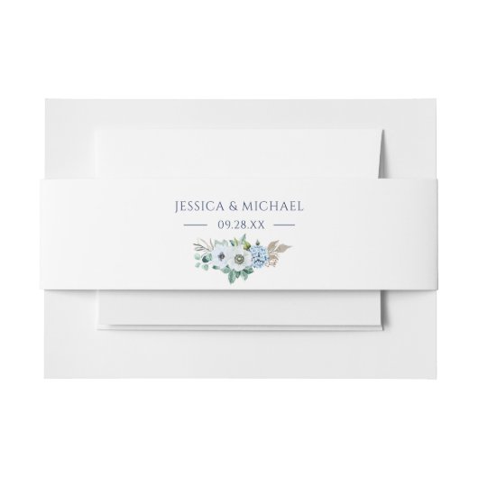 Bandeau De Faire-part Aquarelle Floral Élégant Mariage de bouquet d'aném (Devant Example)