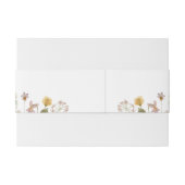 Bandeau De Faire-part Aquarelle Floral Mariage (Dos exemple)