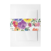 Bandeau De Faire-part Aquarelle Floral Mariage été (Devant example)