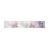 Bandeau De Faire-part Aquarelle Floral Mariage Lavande (Plat)