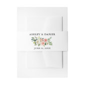 Bandeau De Faire-part Aquarelle Floral Rose Blush Mariage élégant (Devant example)