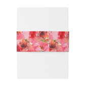 Bandeau De Faire-part Aquarelle Florale (Dos Example)