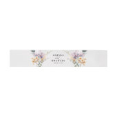 Bandeau De Faire-part Aquarelle Florale Calligraphie Mariage moderne (Plat)