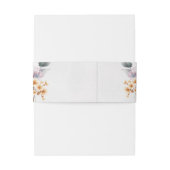 Bandeau De Faire-part Aquarelle Florale Calligraphie Mariage moderne (Dos Example)