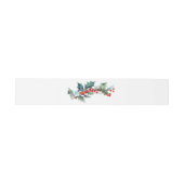Bandeau De Faire-part Aquarelle Holly Sprig Botanique (Plat)
