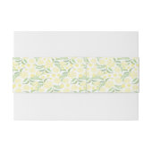 Bandeau De Faire-part Aquarelle Jaune Floral (Dos exemple)