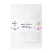 Bandeau De Faire-part Aquarelle Mariage à thème nautique (Devant example)