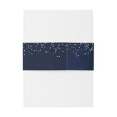 Bandeau De Faire-part Aquarelle Mariage céleste Blue Sky Stars (Dos Example)