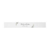 Bandeau De Faire-part Aquarelle mariage d'eucalyptus (Plat)