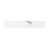 Bandeau De Faire-part Aquarelle Mariage fleur sauvage Fuchsia ID954 (Plat)