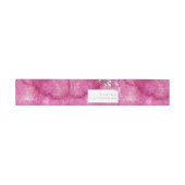 Bandeau De Faire-part Aquarelle Mariage fleur sauvage Fuchsia ID954 (Plat)