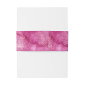 Bandeau De Faire-part Aquarelle Mariage fleur sauvage Fuchsia ID954 (Dos Example)