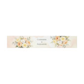 Bandeau De Faire-part Aquarelle Mariage Floral rustique (Plat)