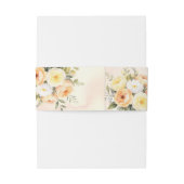 Bandeau De Faire-part Aquarelle Mariage Floral rustique (Dos Example)