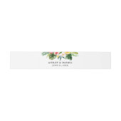 Bandeau De Faire-part Aquarelle mariage Floral tropical (Plat)