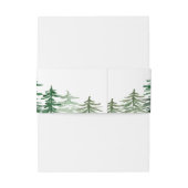 Bandeau De Faire-part Aquarelle Mariage forestier enchanté (Dos Example)