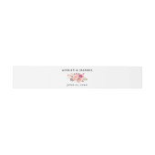 Bandeau De Faire-part Aquarelle mariage rose Floral (Plat)