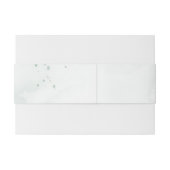 Bandeau De Faire-part Aquarelle Mariage vert Sage (Dos exemple)